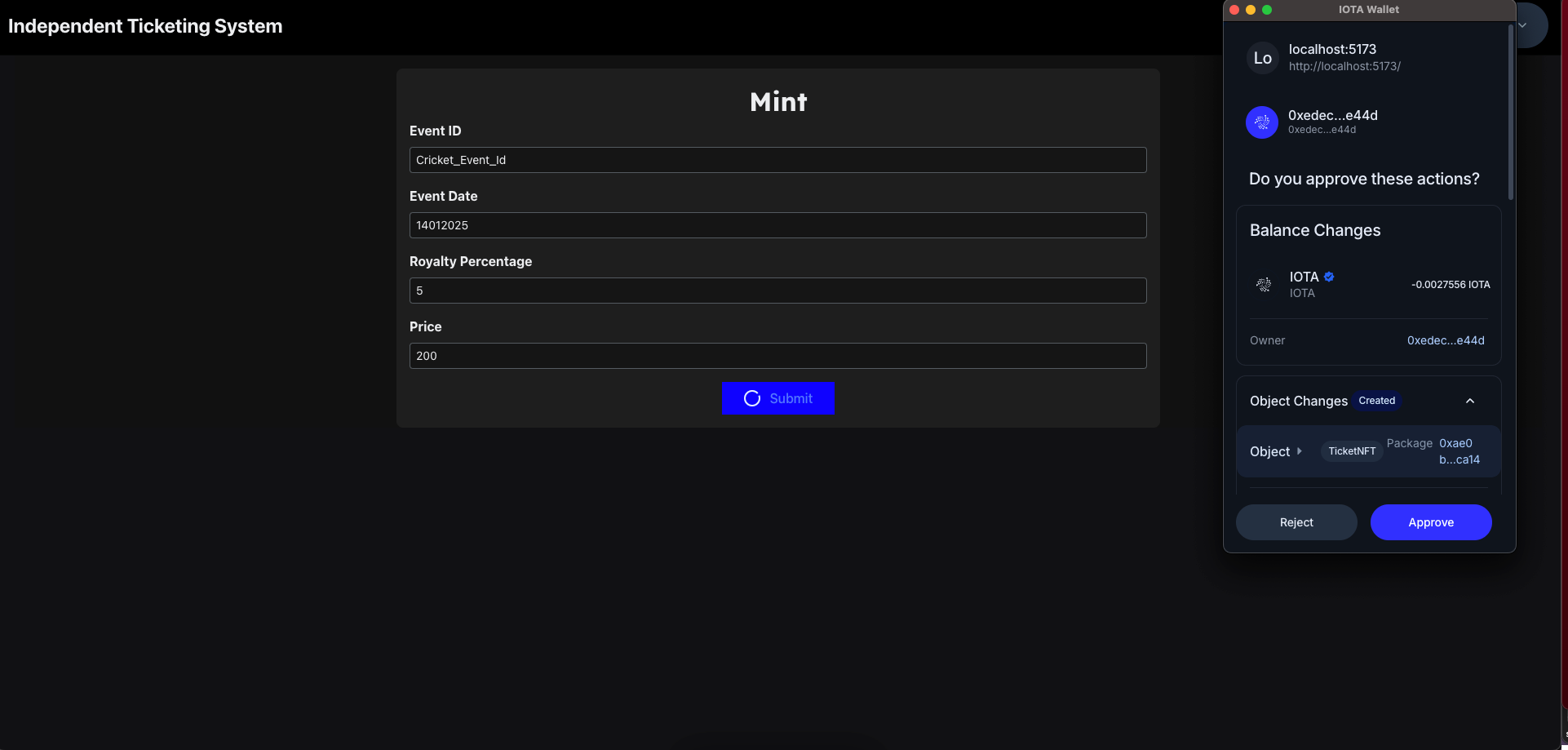 Mint-Transaction